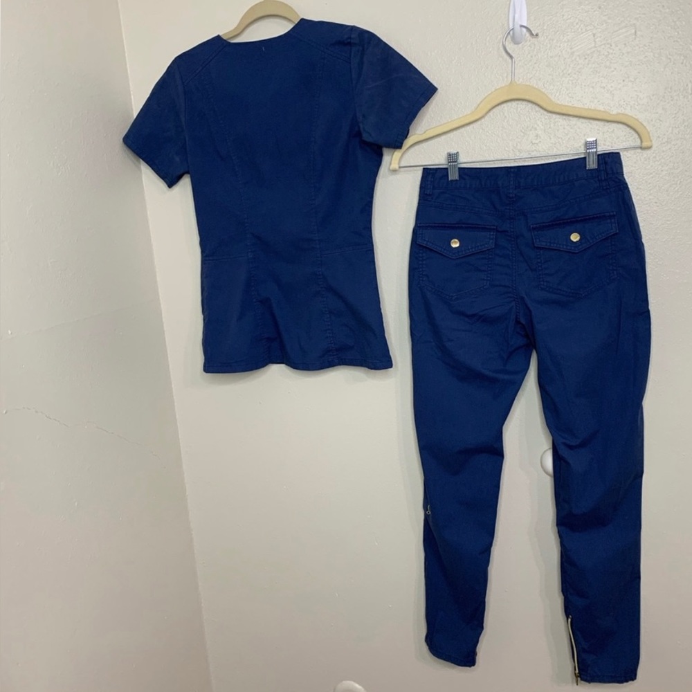 Jaanuu scrub pants estate blue pants only !